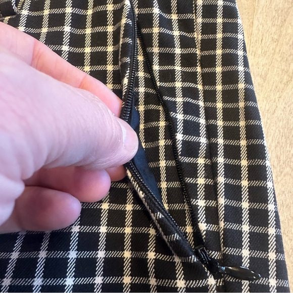 Anthropologie Gingham Plaid Essential Slim Size2 Academia Preppy Mean Girls Punk - Picture 8 of 14